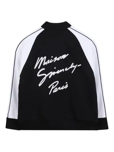 Givenchy Contrast-panel Bomber Jacket In Black