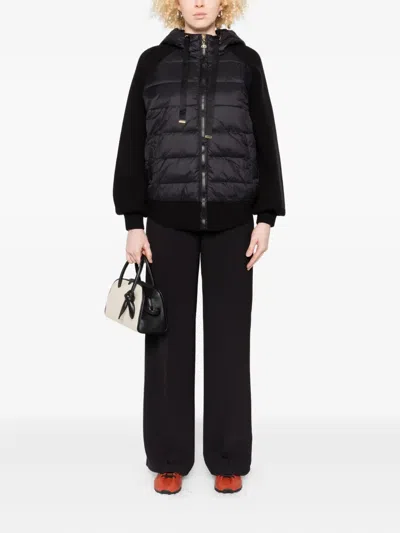 Twinset Twin-set Quilted Polyamide Jacket In Black