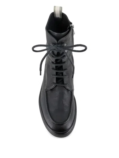 Officine Creative Lace-up Leather Combat Boots In Black