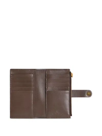 Etro Leather Strap Wallet In Burgundy