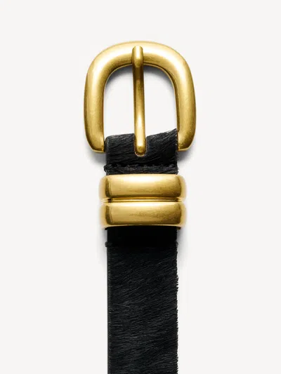 By Malene Birger Zoilo Suede Belt Coffee In Black