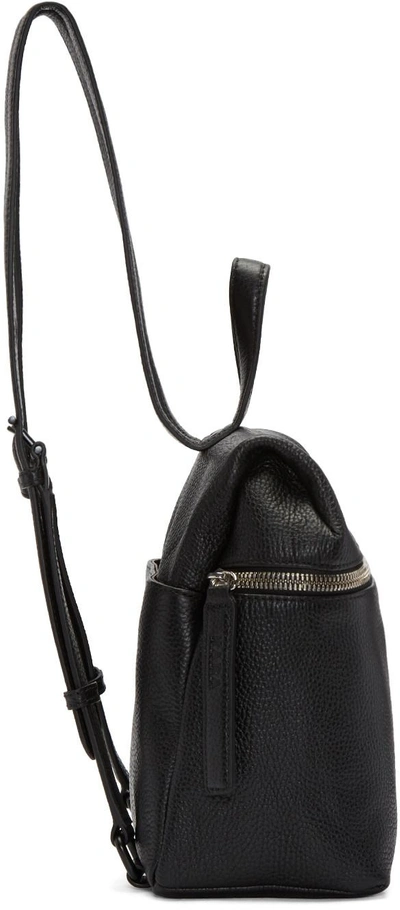 Shop Kara Black Leather Small Backpack