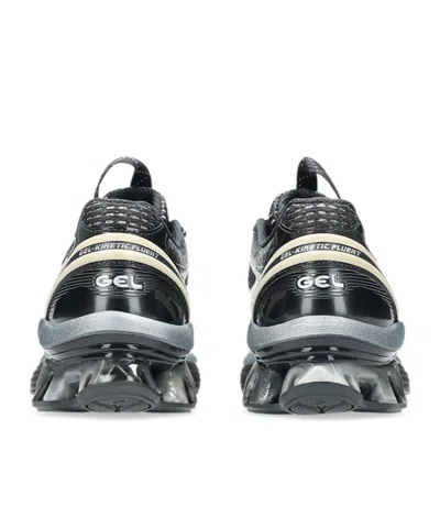 Asics Gel Kinetic Fluent Sneakers With Textured Upper And Sculpted Design In Gray