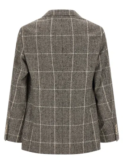 Brunello Cucinelli Men Wool Deconstructed Jacket In Brown