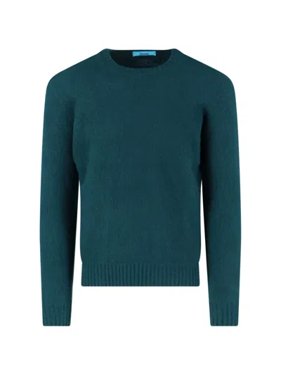 Drumohr Green Cashmere Sweater In Green