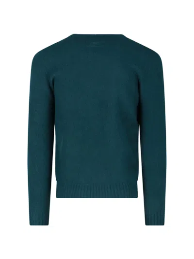 Drumohr Green Cashmere Sweater In Green