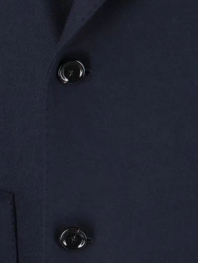 Lardini Tailored Jacket With Notch Lapel And Button Detailing In Blue