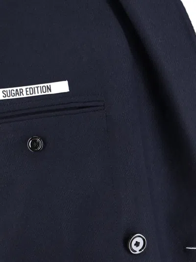 Lardini Tailored Jacket With Notch Lapel And Button Detailing In Blue