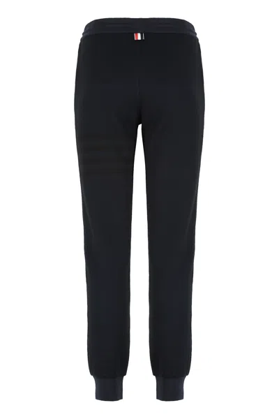 Thom Browne Flecked Knitted Track Pants In Multi