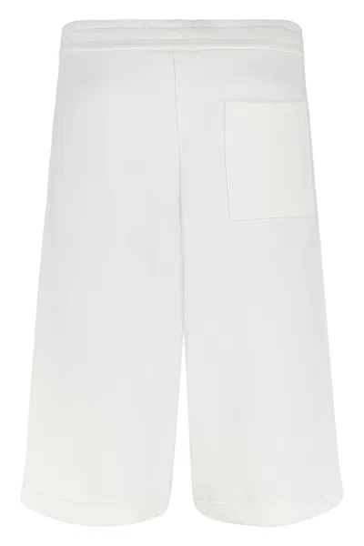 Oamc Cotton Bermuda Shorts In White