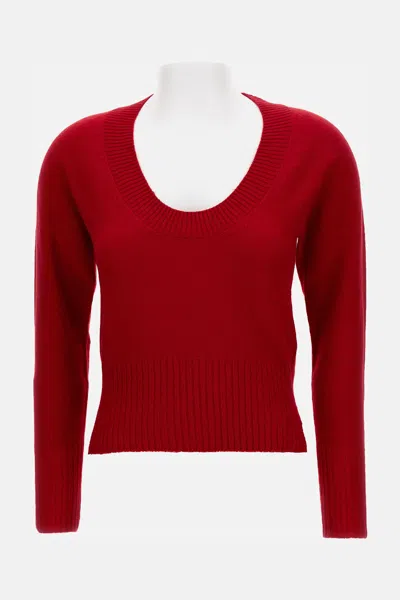 Simone Rocha Maglia In Cashmere In Red