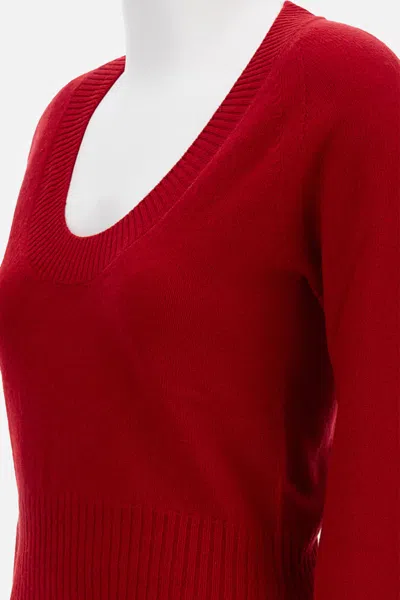 Simone Rocha Maglia In Cashmere In Red