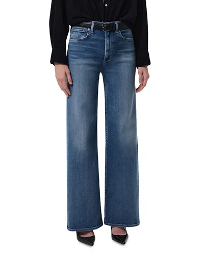 Citizen Of Humanity Citizens Of Humanity Paloma Cotton Wide Leg Utility Jeans In Poolside In Blue