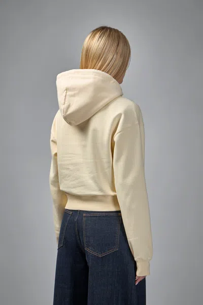 Jacquemus Cotton Hoodie In White