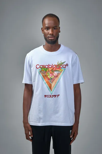 Casablanca Tennis Club Icon T-shirt In White