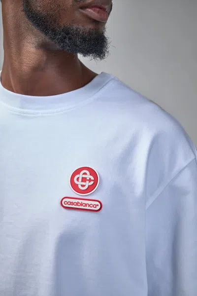Casablanca Montagne Sportif Oversized T-shirt In White