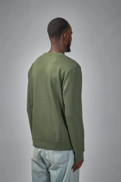 Denham Scissor Crew Neck In Green