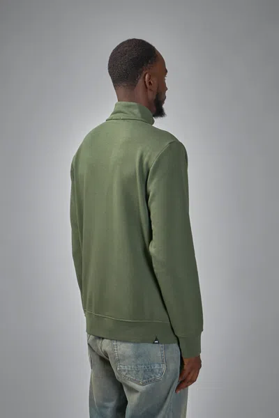 Denham Scissor Half Zip In Green