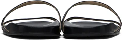 The Row Hugh Thin Strap Slide In Black