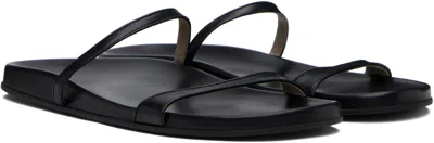 The Row Hugh Thin Strap Slide In Black