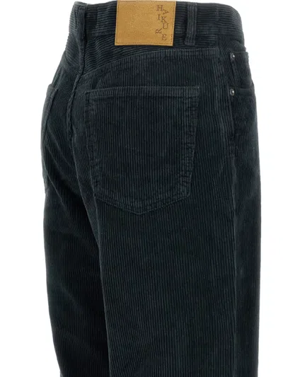 Haikure Wide-leg Trousers With Back Pockets In Black