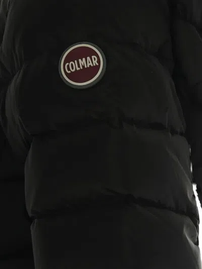 Colmar Black Hooded Down Jacket In Black