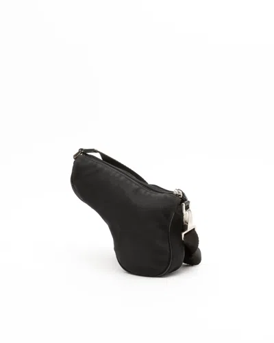 Dior Christian  Saddle Crossbody Bag In Black