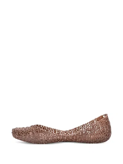 Melissa Textured Ballet Flats In Pink