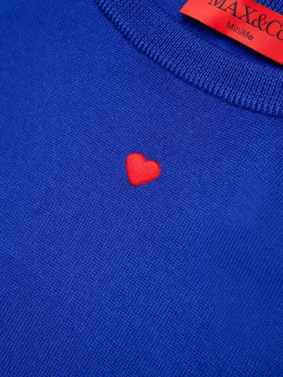 Max & Co Wool Sweatshirt In Blue
