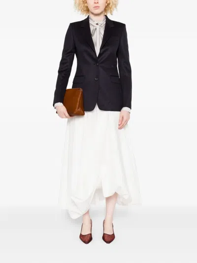 Tagliatore Two-button Flap-pocket Blazer In Blue