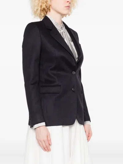 Tagliatore Two-button Flap-pocket Blazer In Blue