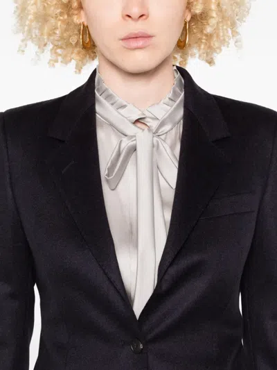 Tagliatore Two-button Flap-pocket Blazer In Blue