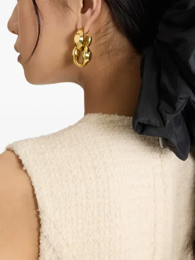 粗花呢泡泡裙摆连衣裙