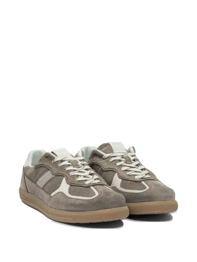 Alohas Tb.490 Rife Taupe Leather Sneakers Shoes In Brown