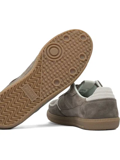 Alohas Tb.490 Rife Taupe Leather Sneakers Shoes In Brown