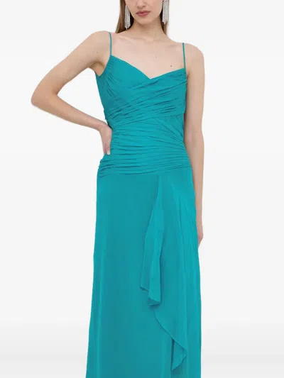 Luisa Spagnoli Silk Dress In Blue