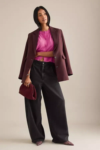 By Anthropologie The Goldie Crew-neck Cashmere Jumper: Cardigan Edition In Pink