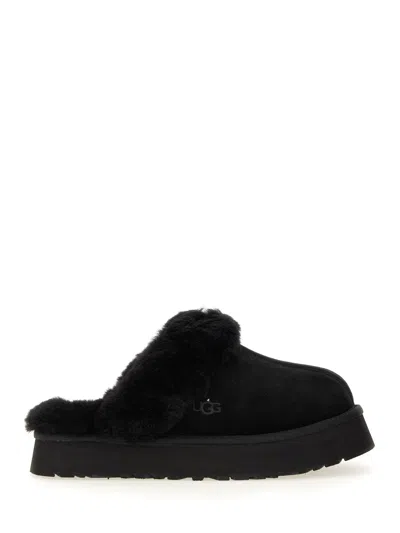 Ugg Disquette Slippers In Black