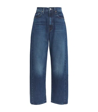 Mother The Half Pipe Cropped Denim Jeans In Blue