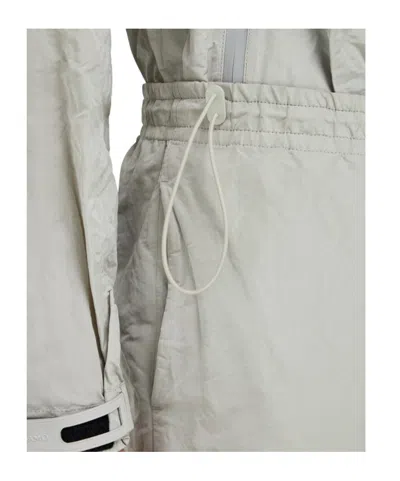 Ferragamo Logo Patch Drawstring Track Pants In Gray