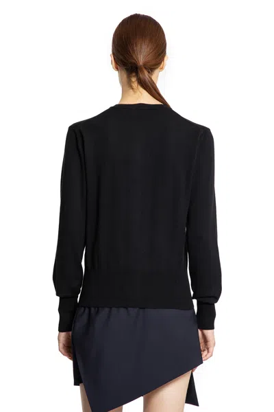 Vivienne Westwood Knitwear Crewneck Embroidered Logo Long Sleeves In Black
