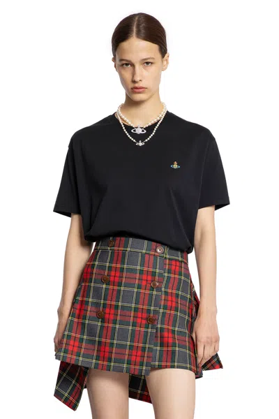 Vivienne Westwood Women's Multicolor Orb Classic T-shirt In Black
