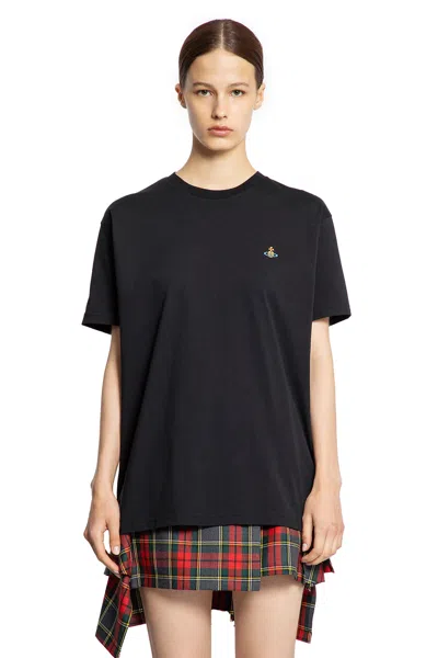 Vivienne Westwood Women's Multicolor Orb Classic T-shirt In Black