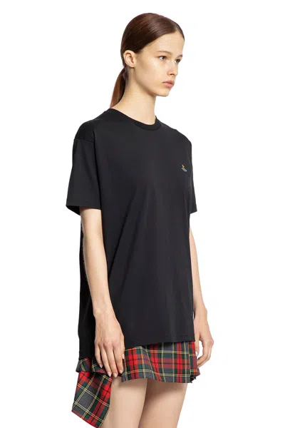 Vivienne Westwood Women's Multicolor Orb Classic T-shirt In Black