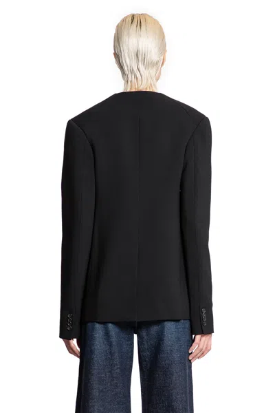 Khaite Jameson Buttoned Blazer In Black