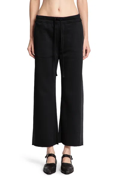 Thom Krom Side-stripe Raw-edge Track Pants In Black