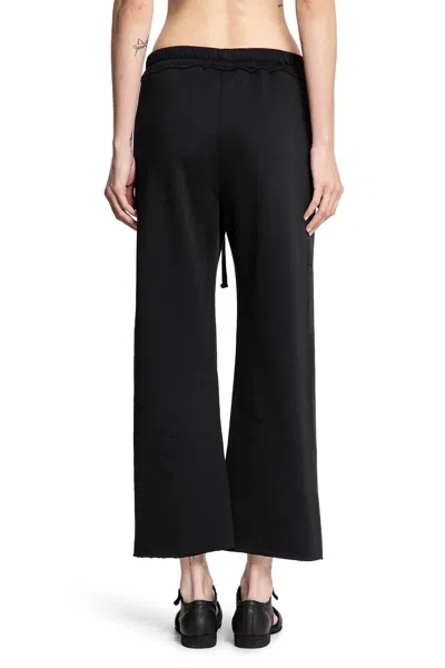 Thom Krom Side-stripe Raw-edge Track Pants In Black