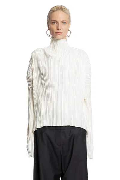 Litkovska Pleated Blouse In White