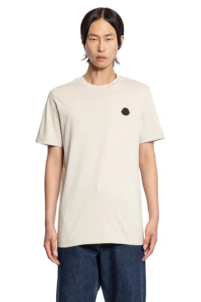 Moncler Logo Tshirt In Cotton. Chiedi A Chat Gpt In Neutral