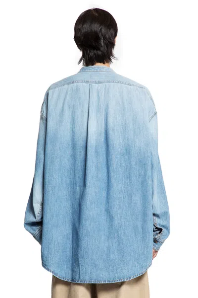 Hed Mayner Oversized Denim Shirt In Blue